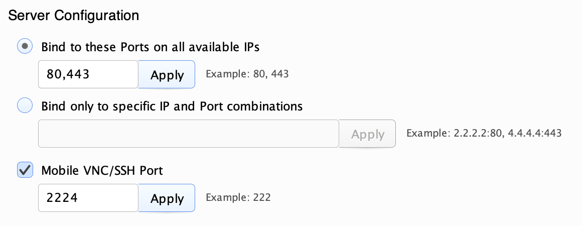 Ports Screenshot