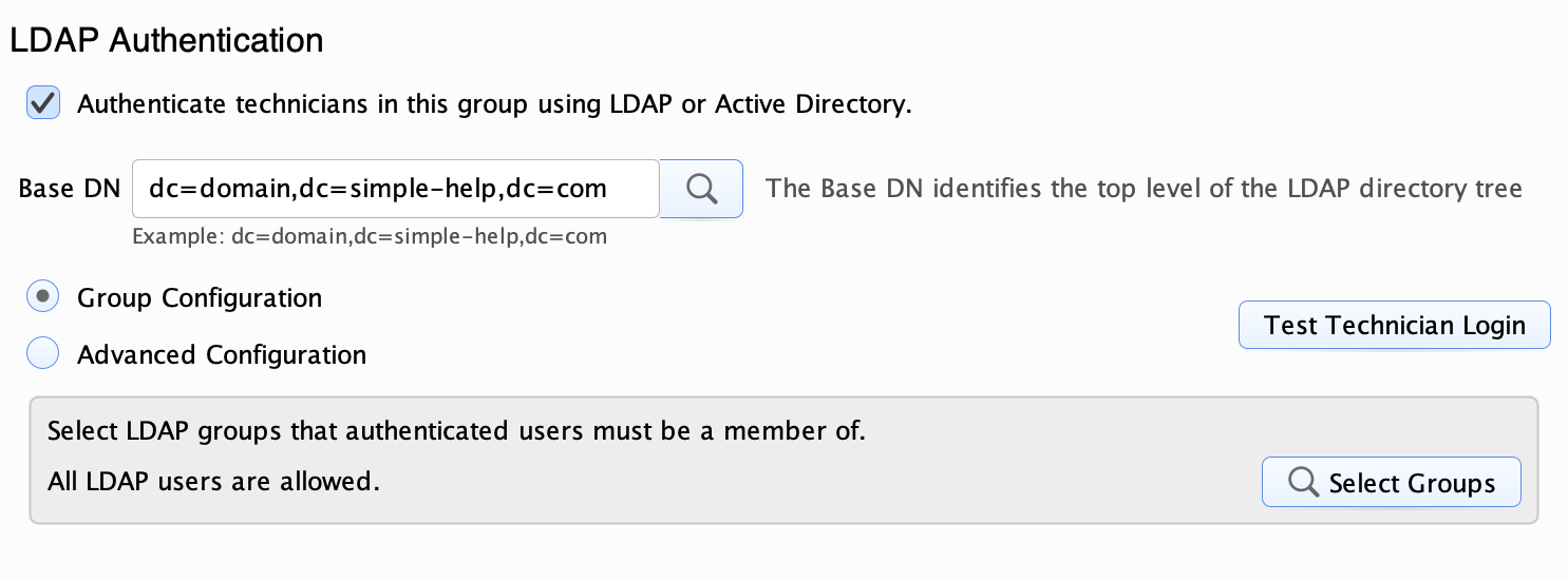 LDAP Screenshot