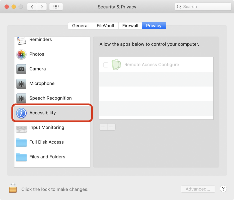 Accessibility Screenshot
