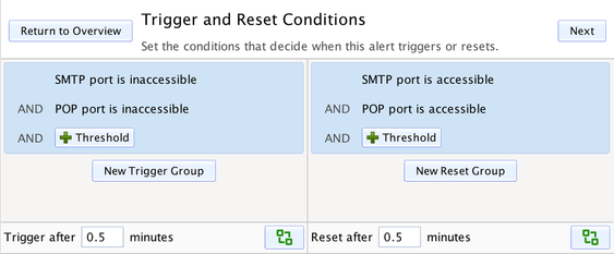 Alert Trigger Reset Screenshot
