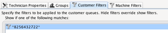 Customer Filters