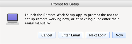 Prompt for Setup Screenshot