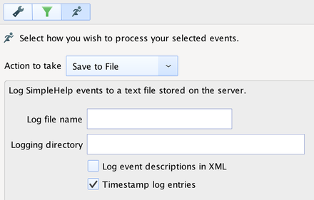 Save to Log File Screenshot