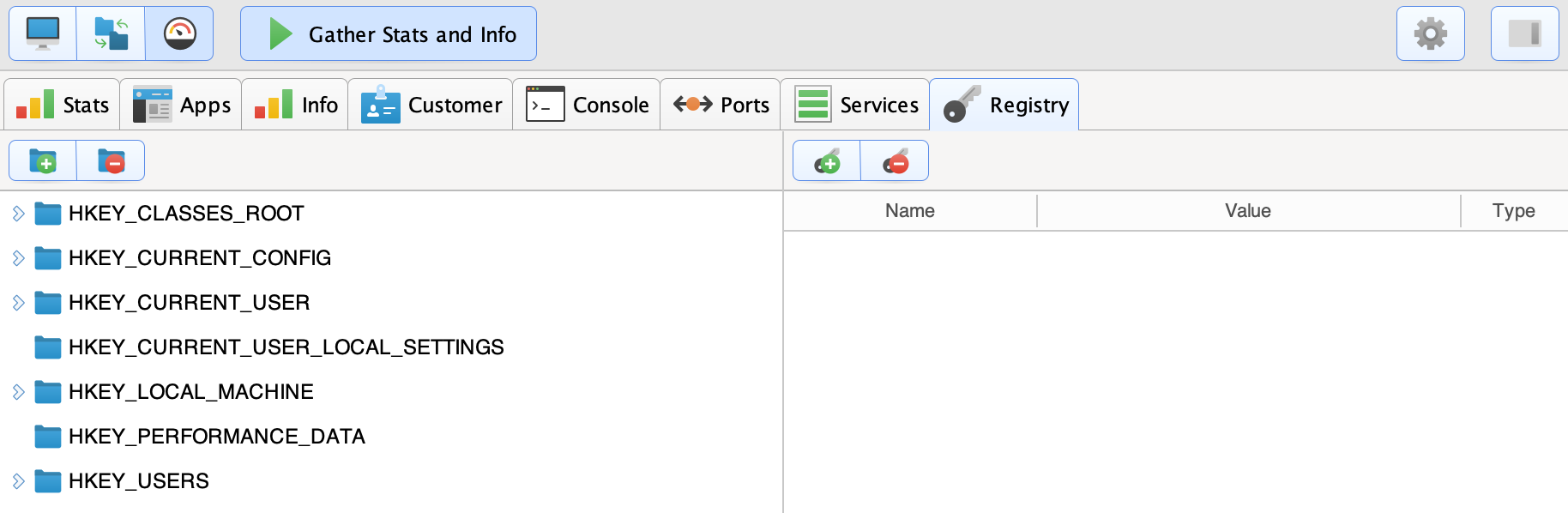 Registry Screenshot