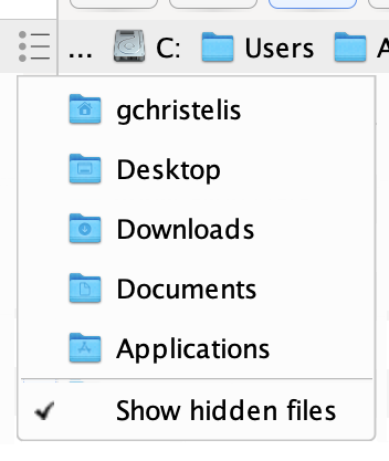 File Transfer Menu Screenshot