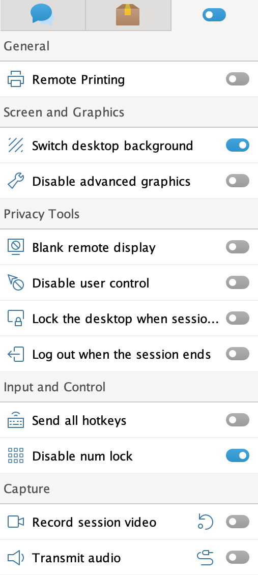 Settings Screenshot