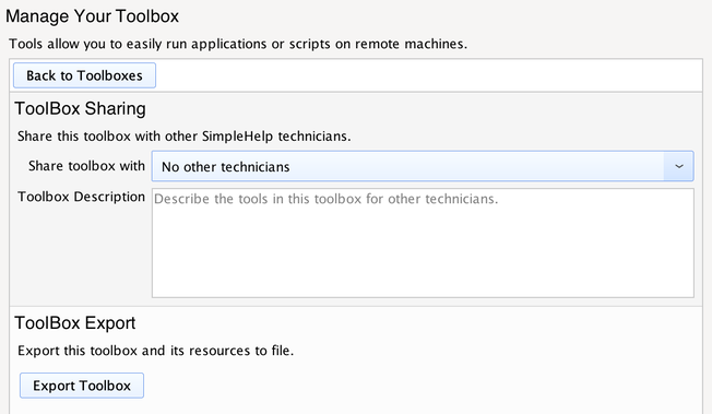 Manage Screenshot