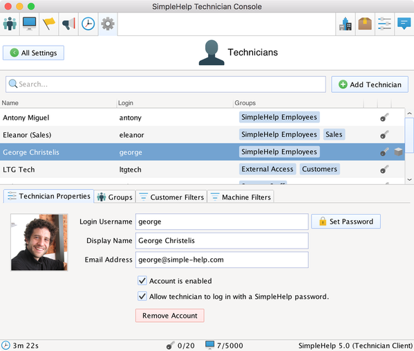 Technicians Screenshot