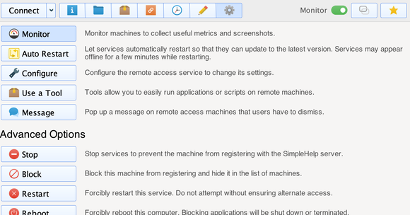 Manage Screenshot