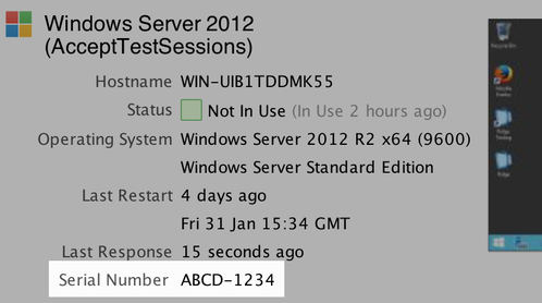 Favourite Machine Info Screenshot