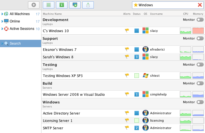 Filter List Screenshot