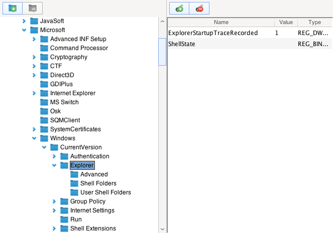 Registry Screenshot