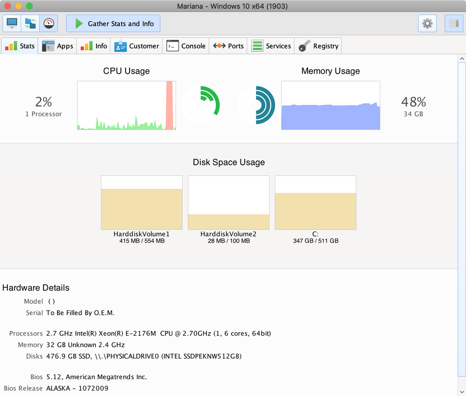 Stats Screenshot
