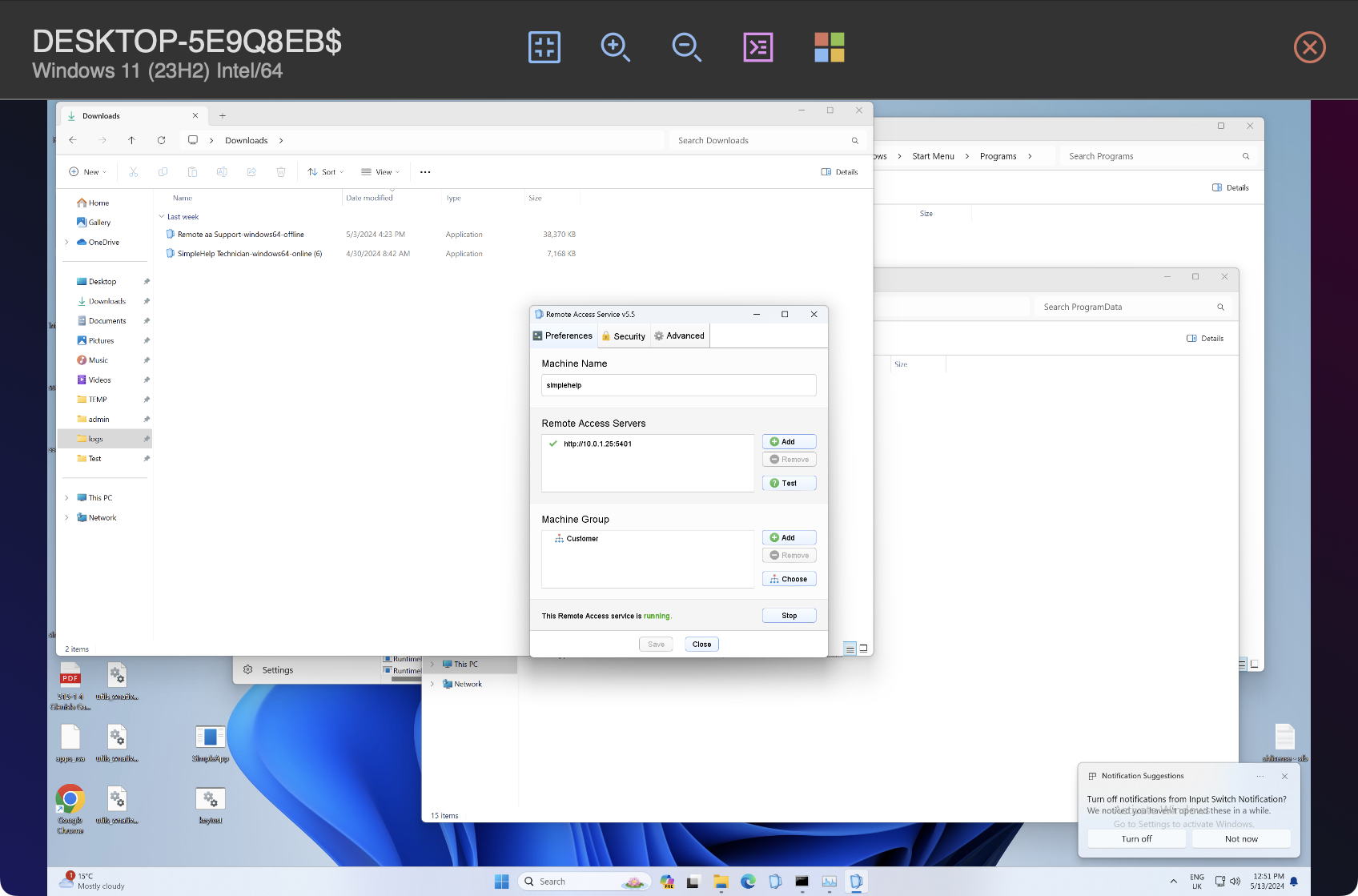 Web Tech Machine Group Screenshot